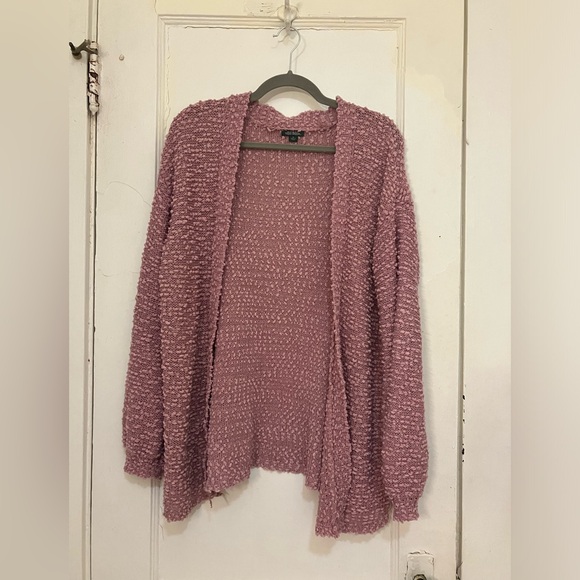 Wild Fable Pink Textured Pom Pom Cardigan Women’s Medium - Picture 1 of 1